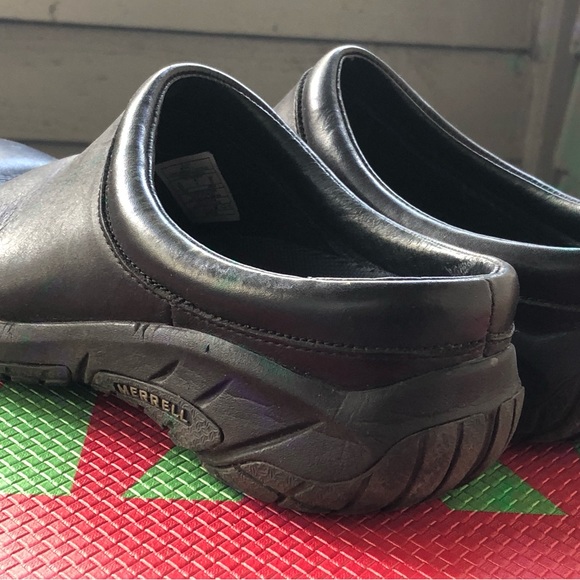 MERRELL ENCORE NOVA 2 J48510 Women’s Black Leather Mule Slip-On Shoes Sz 6.5 - Picture 8 of 10